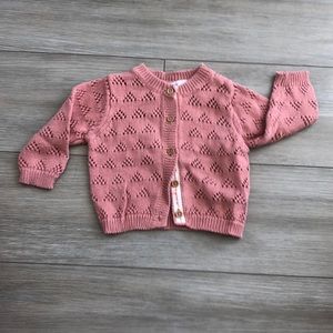 Pink cardigan